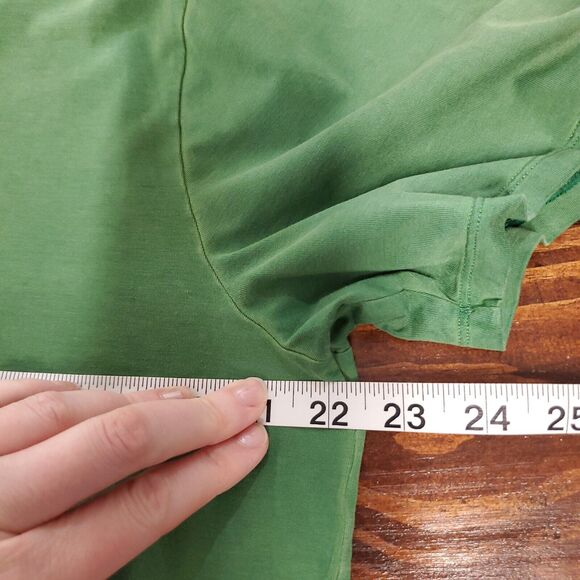 Lululemon Men T Shirt Pima Cotton Basic Green XL Crew Neck Athletic Gym - Picture 5 of 7